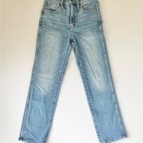 Madewell High-Rise Stovepipe Jeans MagicPockets Medium Light Denim 25 - Picture 5 of 11